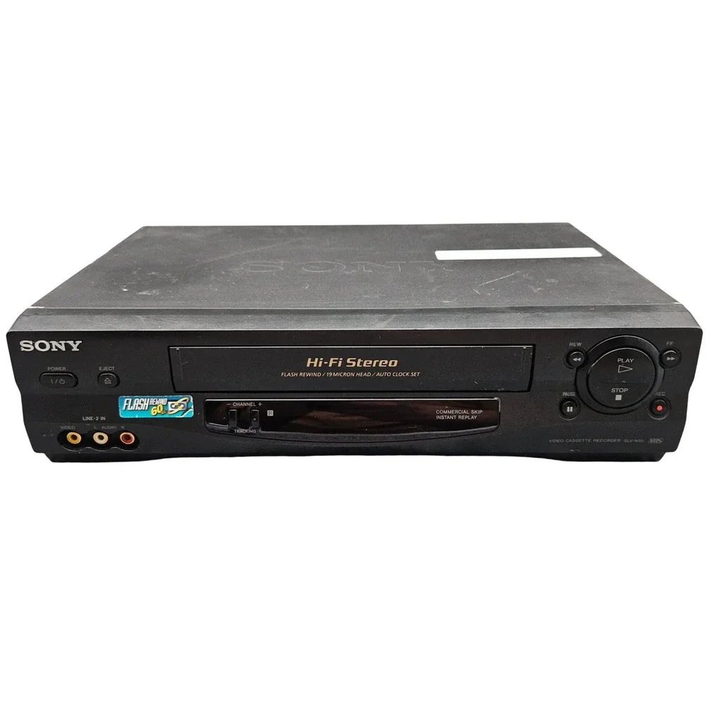 Sony‎ Black SLV-N55 VCR Hi-Fi Stereo VHS Flash Rewind (For Parts Or Repair)